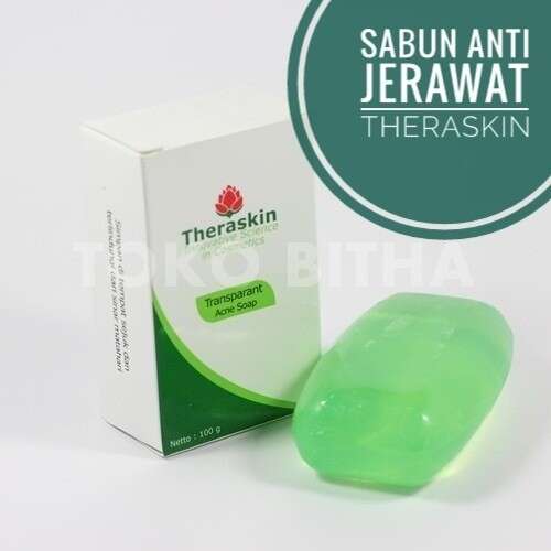 THERASKIN TRANSPARANT ACNE SOAP SABUN JERAWAT DADA DAN PUNGGUNG