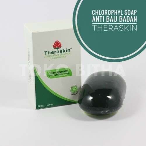 THERASKIN TRANSPARANT CHLOROPHYLL SOAP SABUN BAU BADAN