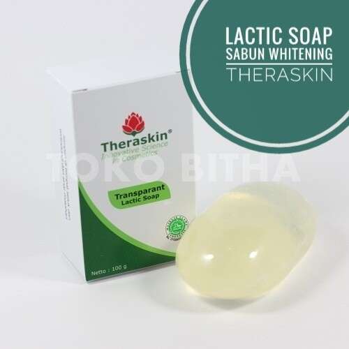 THERASKIN TRANSPARANT LACTIC SOAP SABUN PENCERAH KULIT TUBUH