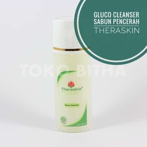 SABUN WAJAH ANTI BRUNTUSAN THERASKIN GLUCO CLEANSER MEMBERSIHKAN MENGHALUSKAN DAN MELEMBABKAN WAJAH