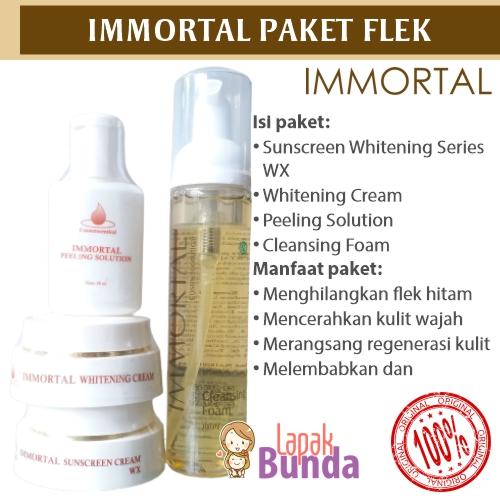 PAKET PERAWATAN WAJAH IMMORTAL ANTI FLEK BANDEL