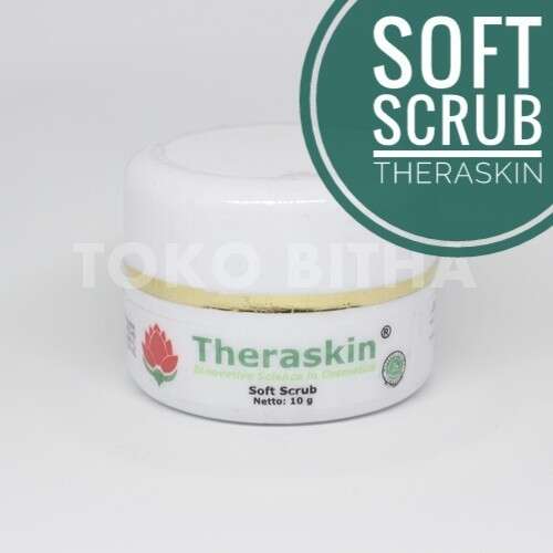 CREAM SCRUB WAJAH HALUS THERASKIN SOFT SCRUB MEMBERSIHKAN WAJAH DAN MENGANGKAT KULIT MATI