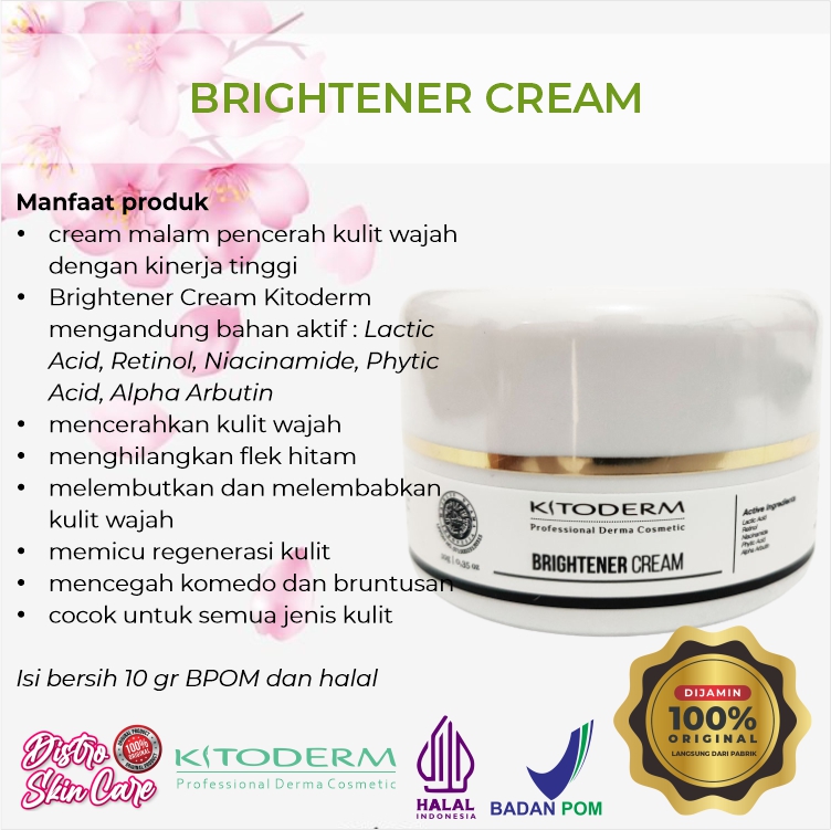 KITODERM BRIGHTENER CREAM MALAM
