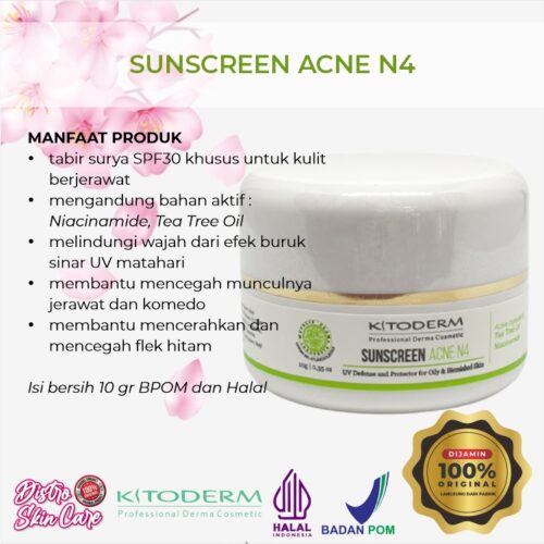 KITODERM SUNSCREEN ACNE N4 SPF30