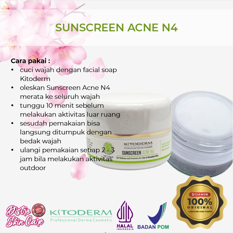 KITODERM SUNSCREEN ACNE N4 SPF30 3 KITODERM SUNSCREEN ACNE N4 SPF30