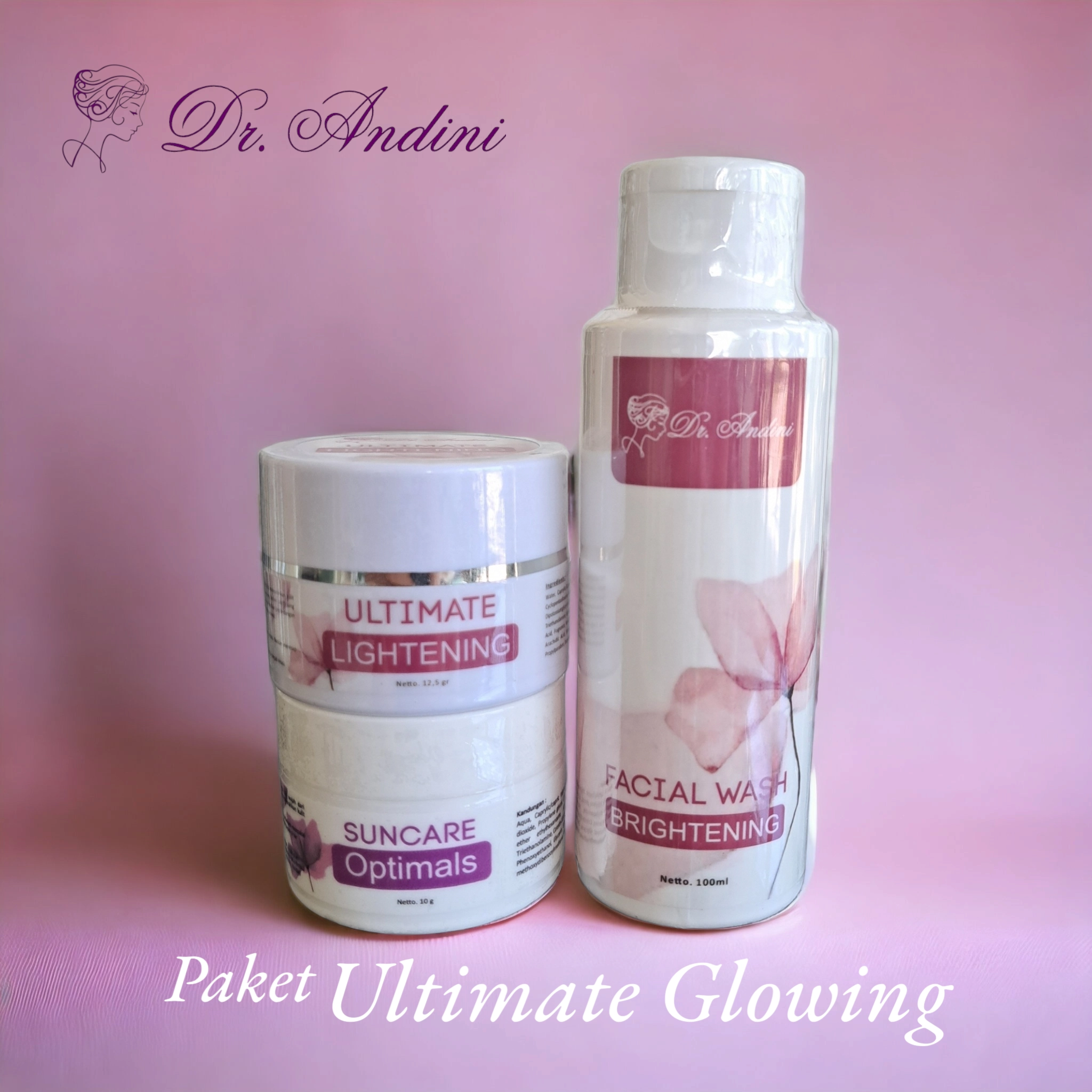 PAKET ULTIMATE GLOWING DR ANDINI PEMUTIH DAN ANTI FLEK HITAM 1 PAKET ULTIMATE GLOWING DR ANDINI PEMUTIH DAN ANTI FLEK HITAM